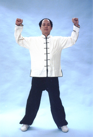 Dr. Yang performing Qigong